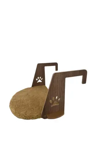 Heater Radiator Bed Cat Plush Heater Bed (Easy Assembly Snap-On System)-LIGHT BROWN - 3