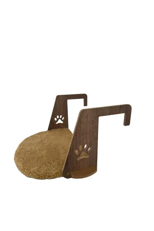 Heater Radiator Bed Cat Plush Heater Bed (Easy Assembly Snap-On System)-LIGHT BROWN - 3