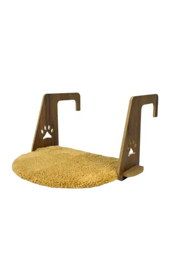 Heater Radiator Bed Cat Plush Heater Bed (Easy Assembly Snap-On System)-LIGHT BROWN 