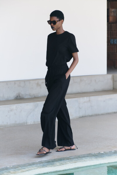 HEAVY COTTON TROUSERS Black - 3