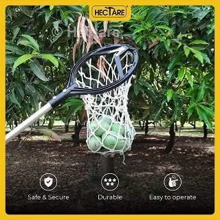 Hectare Lightweight Modazone Fruit Picker/Harvester with 4 Replaceable Sharp Blades| Cotton net| Fruit Harvester, Composite Material | Without Pole - 5