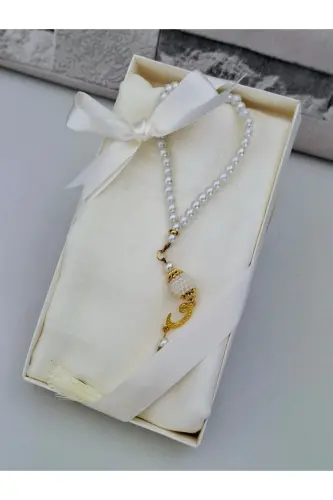 Hediyelik Anne Hediyelik Başörtüsü Tesbih Kutulu Set (MEVLİT SÜNNET HAC UMRE) Kutulu Set - HIRA TASARIM (1)