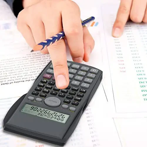 Helect 2-Line Engineering Scientific Calculator, Suitable for School and Business (Black) - 6