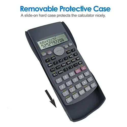 Helect 2-Line Engineering Scientific Calculator, Suitable for School and Business (Black) - 4