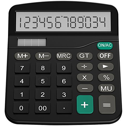 Helect Calculator, Standard Function Calculator (Black) - 1