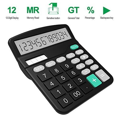 Helect Calculator, Standard Function Calculator (Black) - 5