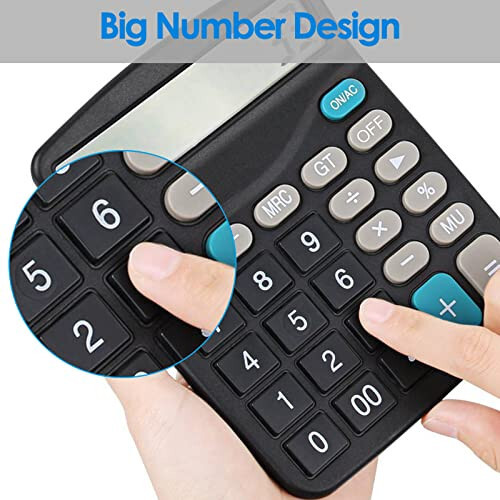 Helect Calculator, Standard Function Calculator (Black) - 6