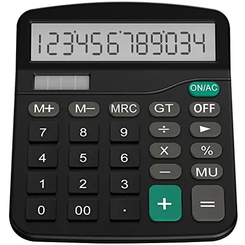 Helect Calculator, Standard Function Calculator (Black) - HELECT