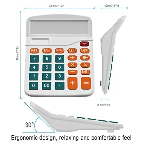 Helect Calculator, Standard Function Calculator (White) - HELECT (1)