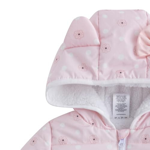 Hello Kitty Sanrio Girls Hooded Puffer Jacket with Ears for Toddler and Big Kids - 3