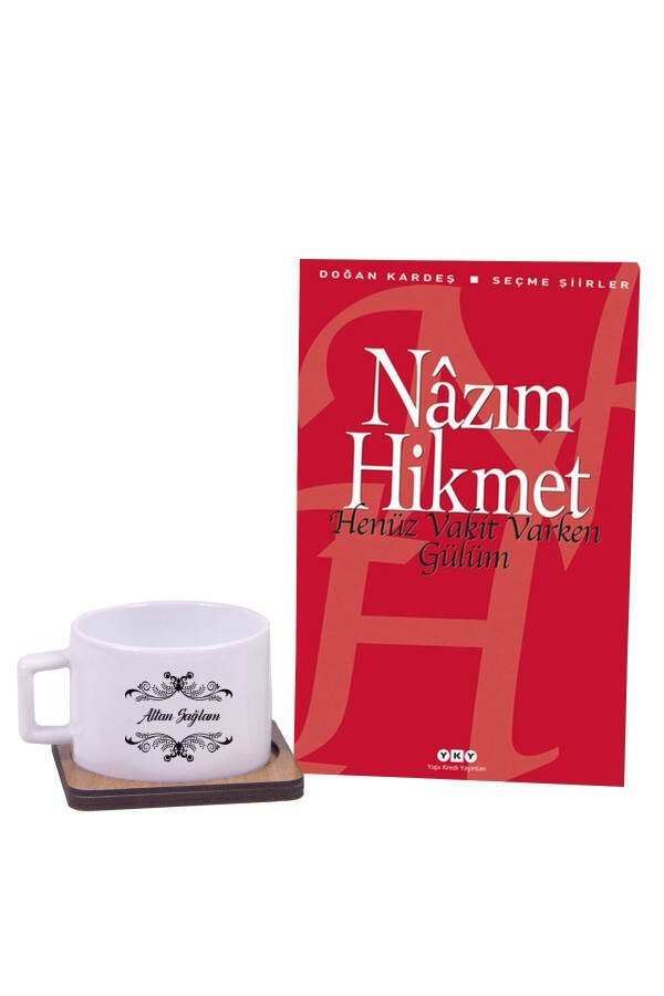 Henüz Vakit Varken Gülüm Kitap - Kahve Fincanı Hediye Seti / Doğum Günü Hediyesi - 1