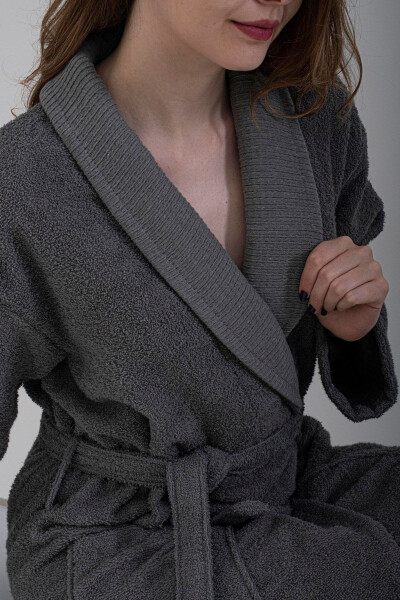 Hera Ultrasoft Unisex Bathrobe | Men's Women's Bathrobe - GÜVENAL (1)