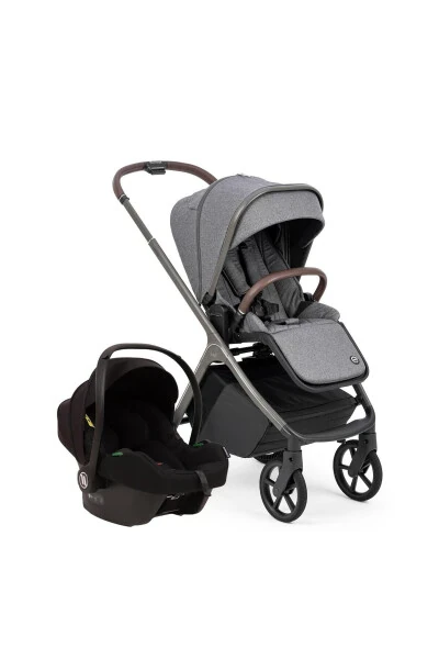 Heritage Black Cosmo Travel System Stroller Grey - BAGI