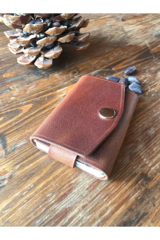 Hermes Serisi El Yapımı Hakiki Deri Yatay Kartlık-siyah - 4