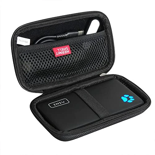 Hermitshell Hard Travel Case for INIU Portable Charger 10000mAh Power Bank [2022 Version] (Black) - Hermitshell