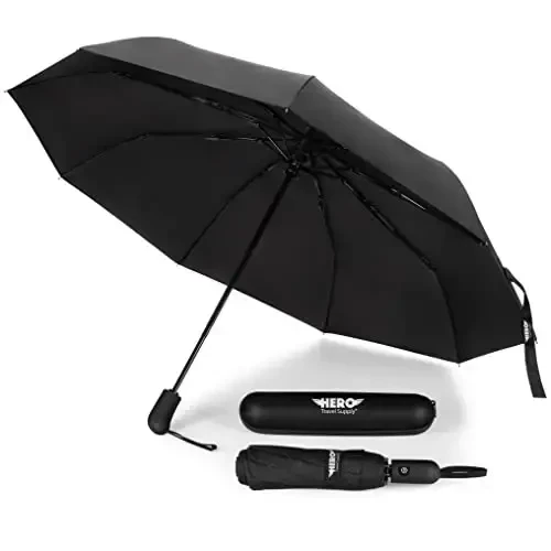 HERO Travel Umbrella – Shamolga chidamli, ixcham va ko'chma 