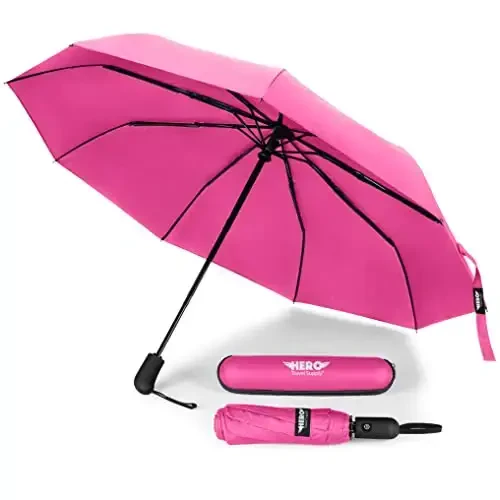 HERO Travel Umbrella – Shamolga chidamli, ixcham va ko'chma - MODAZONE