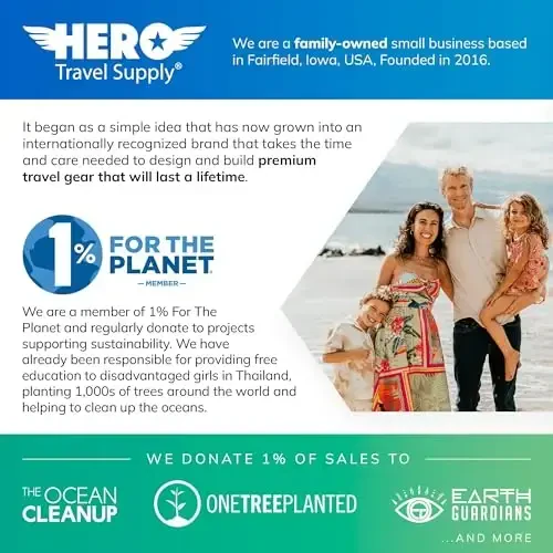 HERO Travel Umbrella – Shamolga chidamli, ixcham va ko'chma - 7