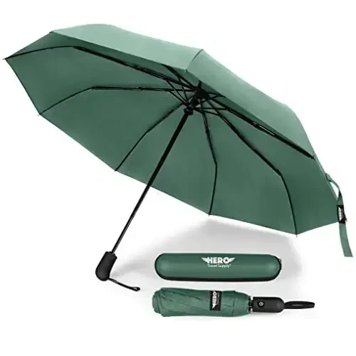 HERO Travel Umbrella – Shamolga chidamli, ixcham va ko'chma - 1