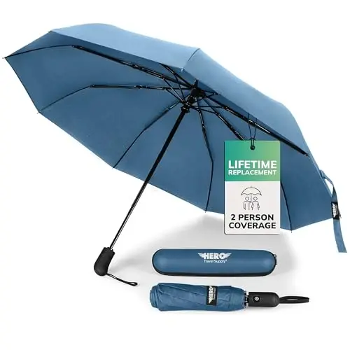 HERO Travel Umbrella – Windproof, Compact and Portable - 1