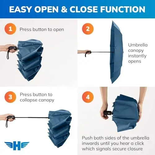 HERO Travel Umbrella – Windproof, Compact and Portable - HERO (1)