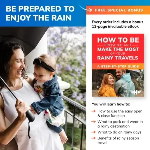 HERO Travel Umbrella – Windproof, Compact and Portable - 6