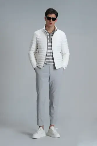 Hery Smart Erkaklar uchun Chino Shimini Slim Fit Kulrang - 1