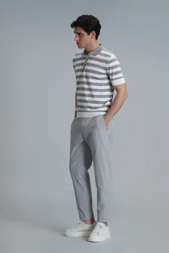 Hery Smart Erkaklar uchun Chino Shimini Slim Fit Kulrang - 3