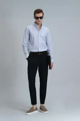 Hery Smart Erkaklar uchun Chino Shimlari Slim Fit Ko'k - 3