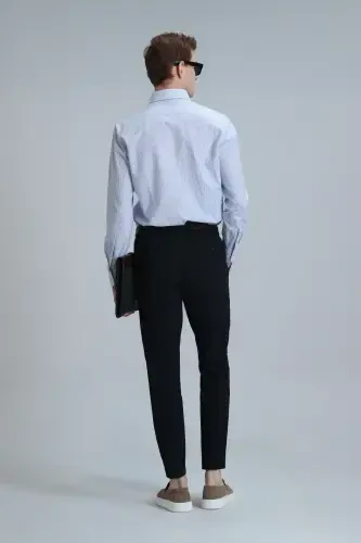 Hery Smart Erkaklar uchun Chino Shimlari Slim Fit Ko'k - 6