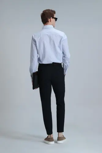 Hery Smart Erkaklar uchun Chino Shimlari Slim Fit Ko'k - 6