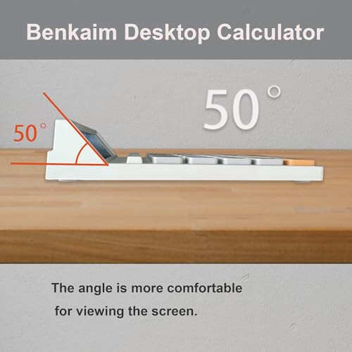 Hesap Makineleri, Benkaim Masaüstü Hesap Makinesi, Temel Standart Hesap Makinesi, Ofis, Ev ve İşletme Kullanımı İçin 12 Haneli Geniş Ekranlı Hesap Makinesi - 3