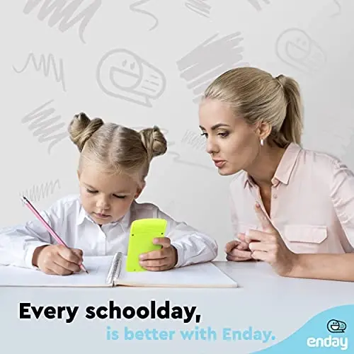 Calculator Green, Basic Small Solar and Battery Operated, Large Display Four Function, Auto Powered Handheld Calculator School and Kids Available in Blue, Red, Purple, Grey, Pink, 24 PK – by Enday - 5