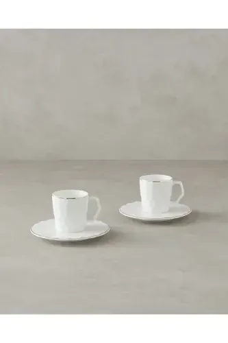 Hestia Kahve Fincan Takımı 80 ml Beyaz (29.03.2025)-Beyaz - 1