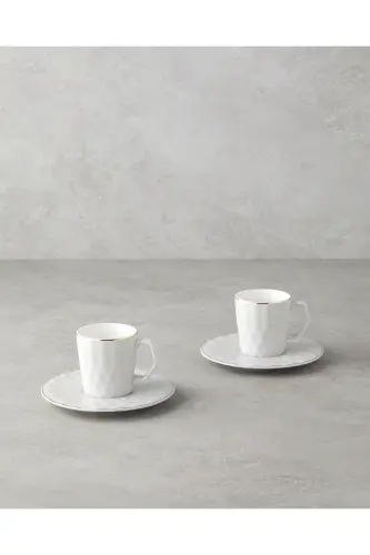 Hestia Kahve Fincan Takımı 80 ml Gri (29.03.2025)-Gri 