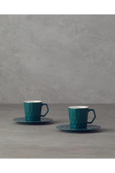 Hestia New Bone China 4 Piece 2 Person Coffee Cup Set - ENGLISH HOME (1)