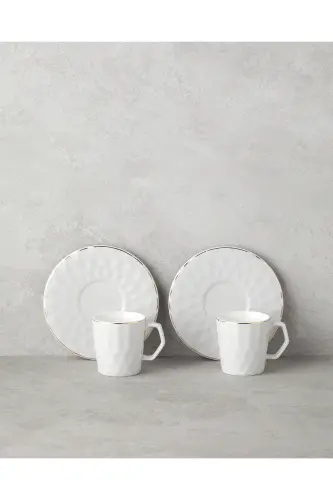 Hestia Qahva Fincan Takımı 80 ml Kulrang (29.03.2025)-Kulrang - ENGLISH HOME (1)