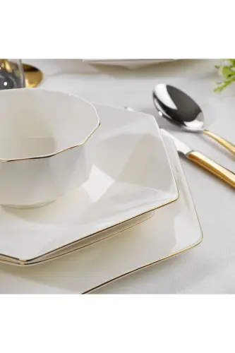 Hexa Dinner Set 56 Pieces Gold - 4