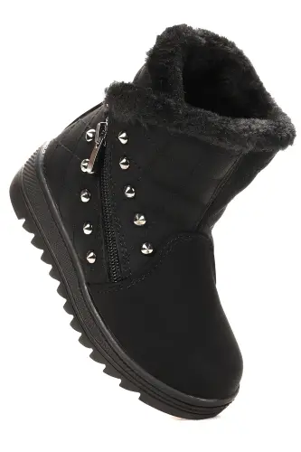 Hezan zipper girl's boots - 1