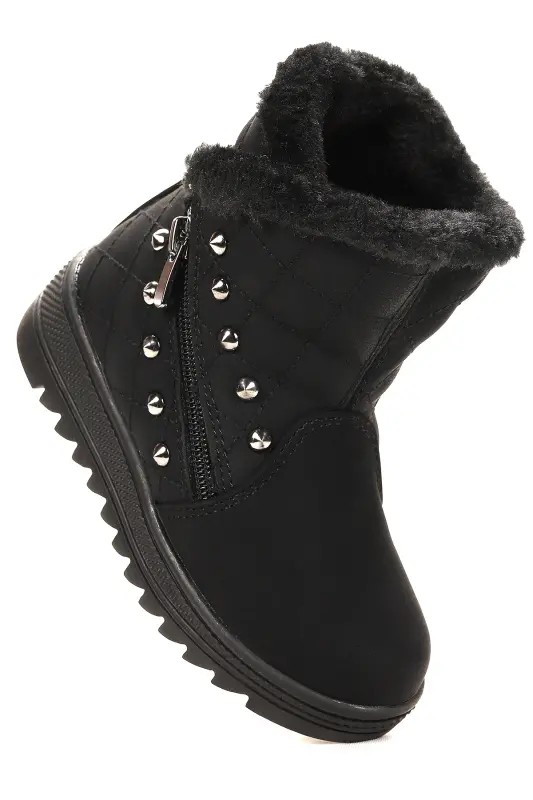 Hezan zipper girl's boots - 1