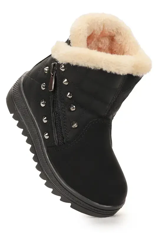 Hezan Zippered Girls Boots - Modazone