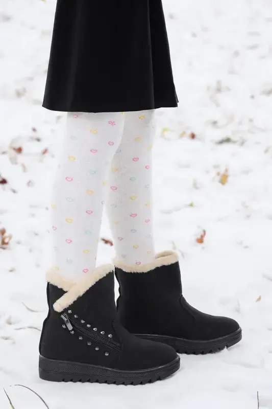 Hezan Zippered Girls Boots - 3