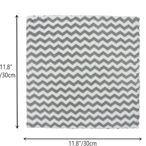 HFGBLG Microfiber Cleaning Cloth, 10 Pack Dish Rags, 12inx12in, Grey | Lint Free Micro fiber Cloths For Cleaning, Fast Drying Dish Cloths for Washing Dishes, Absorbent Cleaning Rags For House - 4
