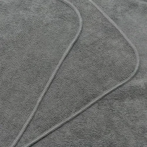 HFGBLG Microfiber Cleaning Cloth Fast Drying Kitchen Dish Cloths Cleaning Rags for Washing Dishes, Absorbent Lint Free Kitchen Washcloths Rags with Poly Scour Side, 12 Inch x 12 Inch (Gray) - 6