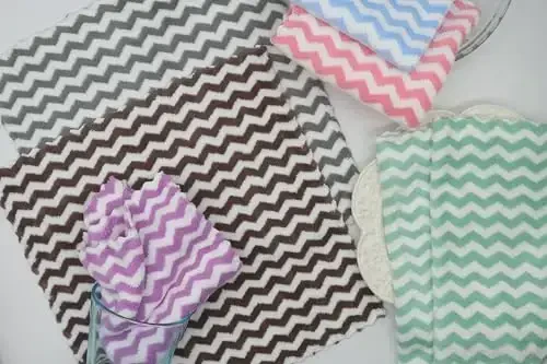 HFGBLG Microfiber Cleaning Cloth Lint Free Cleaning Rags, 10 Pack Fast Drying Dish Rags for Cleaning, Super Absorbent Kitchen Dish Cloths for Wash Dishes,12 in x 12 in (Blue) - 6