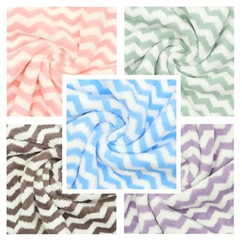 HFGBLG Microfiber Cleaning Cloth Lint Free Cleaning Rags, 10 Pack Fast Drying Dish Rags for Cleaning, Super Absorbent Kitchen Dish Cloths for Wash Dishes,12 in x 12 in, Mix Color - 4