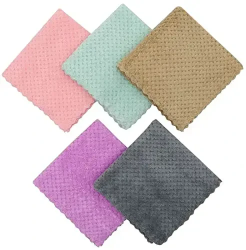 HFGBLG Microfiber Tozalash Mato Tolasi Bepul Tozalash Latta, 10 Paket Tez Quriydigan Idish Latta Tozalash uchun, Super Absorbent Oshxona Idish Mato Yuvish uchun, 12 dyuym x 12 dyuym, Aralash Rang - 3