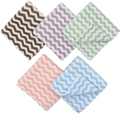 HFGBLG Microfiber Cleaning Cloth Lint Free Cleaning Rags, 10 Pack Fast Drying Dish Rags for Cleaning, Super Absorbent Kitchen Dish Cloths for Wash Dishes,12 in x 12 in, Mix Color - 3