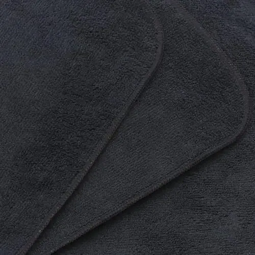 HFGBLG Microfiber Cleaning Cloth Fast Drying Kitchen Dish Cloths Cleaning Rags for Washing Dishes, Absorbent Lint Free Kitchen Washcloths Rags with Poly Scour Side, 12 Inch x 12 Inch (Black) - 6