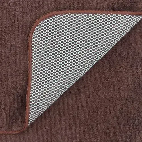 HFGBLG Microfiber Cleaning Cloth Fast Drying Kitchen Dish Cloths Cleaning Rags for Washing Dishes, Absorbent Lint Free Kitchen Washcloths Rags with Poly Scour Side, 12 Inch x 12 Inch (Brown) - 5